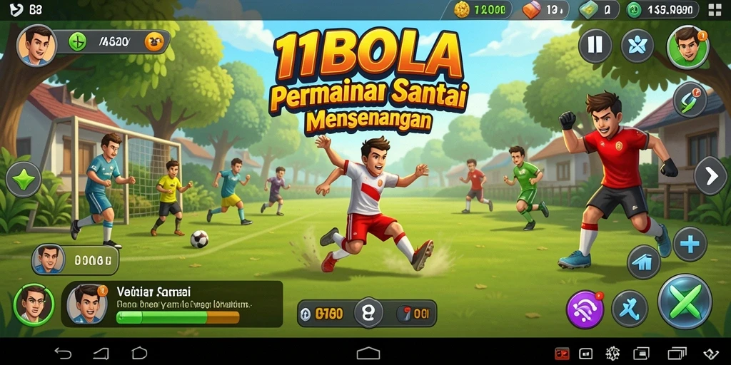 Tampilan gameplay menarik dari 11BOLA yang menyenangkan.