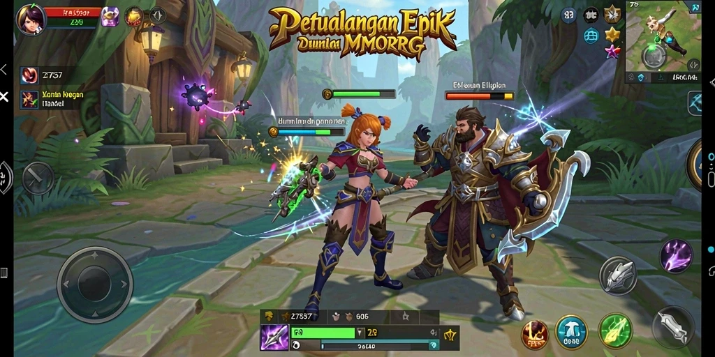 Tampilan menarik dari gameplay <strong>2757</strong> dalam dunia MMORPG.