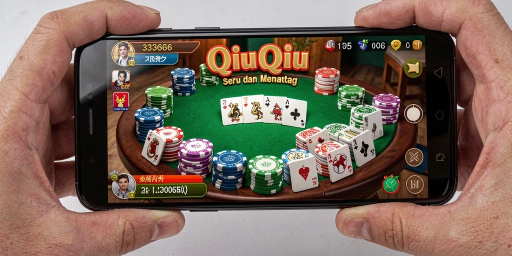 Tampilan gameplay menegangkan saat bermain QiuQiu di 333666.