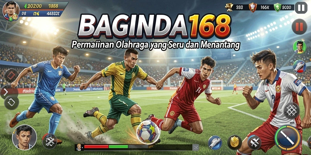 Screenshot gameplay <strong>BAGINDA168</strong> menunjukkan aksi seru dalam berbagai olahraga.
