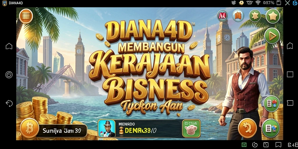 Tangkapan layar gameplay DIANA4D yang menampilkan keseruan membangun bisnis Tycoon.