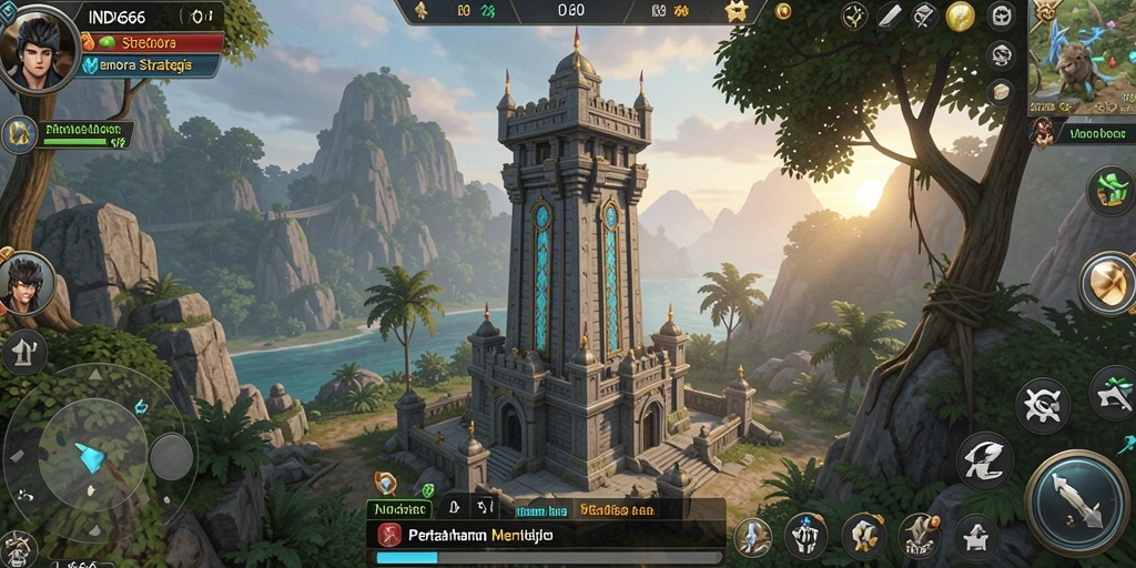 Gameplay seru Tower Defense dengan menara yang beraneka ragam.
