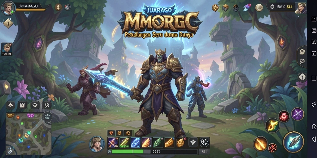 Tangkapan layar gameplay JUARAGO menampilkan pertarungan mendebarkan dan petualangan seru.