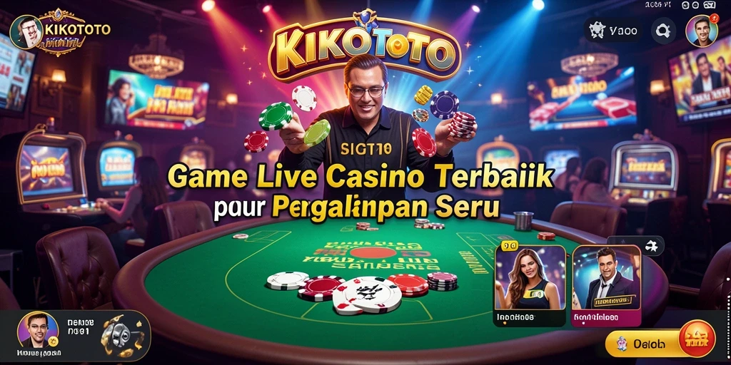 Tampilan gameplay KIKOTOTO yang menegangkan dan interaktif dalam Live Casino.