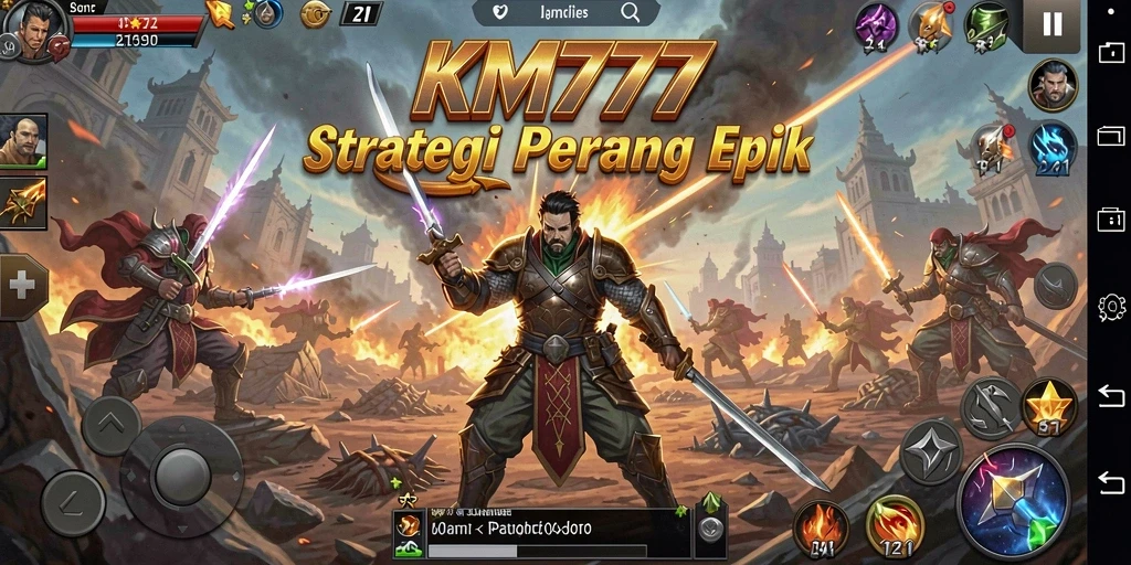 Gameplay seru KM777 yang menampilkan taktik strategi yang mendebarkan.