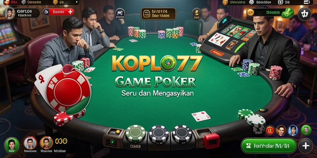 Tampilan gameplay Poker seru di KOPLO77 dengan berbagai fitur menarik.