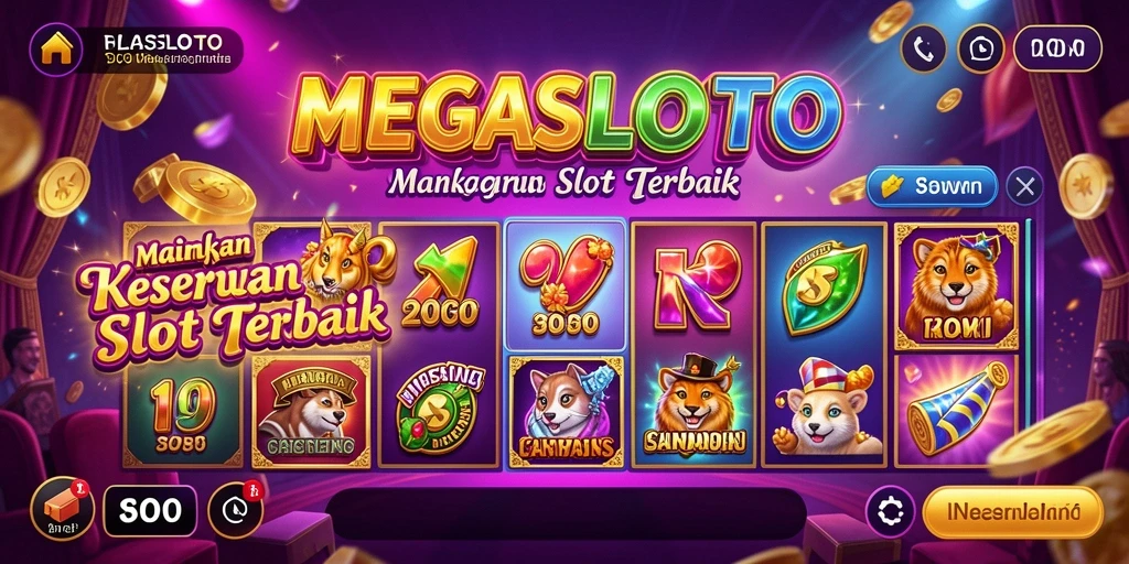 Tampilan menarik dari gameplay MEGASLOTO yang mengesankan.