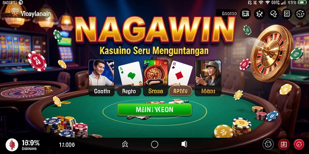 Tampilan menarik dan gameplay seru dalam NAGAWIN.