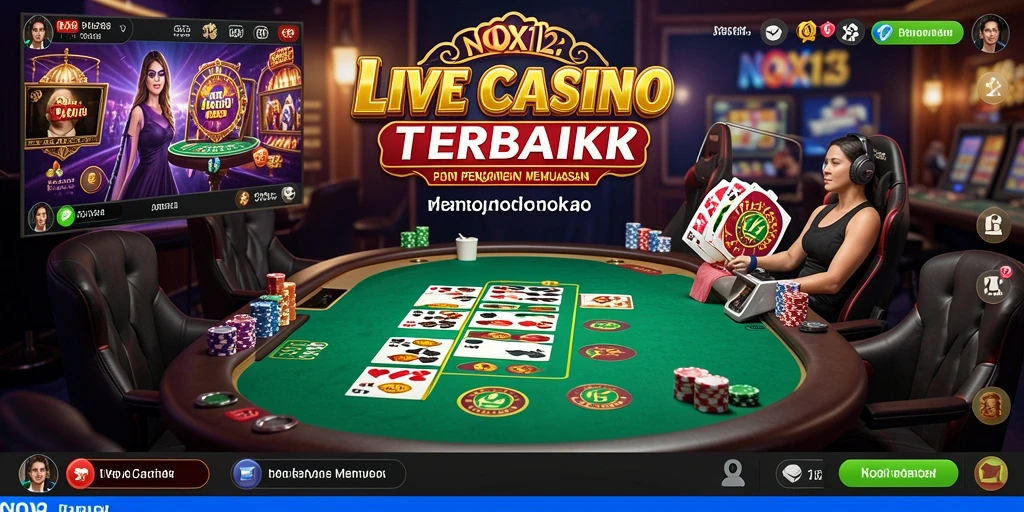 Tampilan gameplay NOX123 yang menarik dalam aplikasi Live Casino.