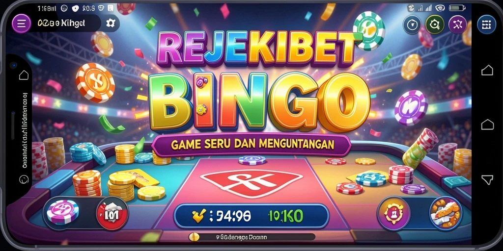 Screenshot gameplay seru dari REJEKIBET menampilkan keseruan permainan Bingo.