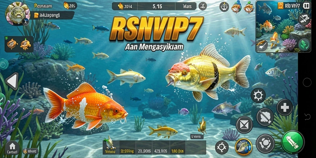 Tampilan gameplay RSNVIP7 menampilkan pengalaman memancing yang menyenangkan.
