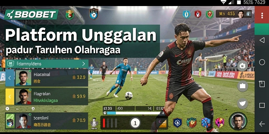 Tampilan menarik aplikasi SBOBET saat taruhan berlangsung.