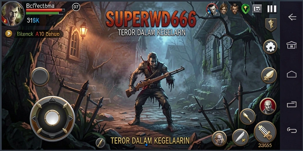 Gameplay menyeramkan di dalam dunia kegelapan SUPERWD666.