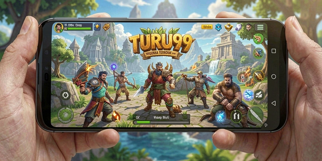 Tampilan gameplay yang epik dalam dunia terbuka TURU99.