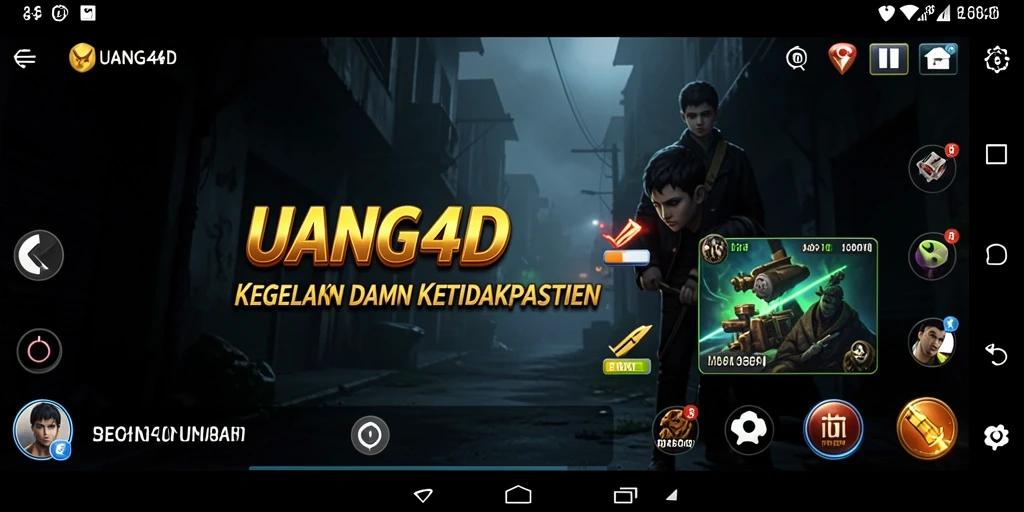 Tampilan gameplay UANG4D yang mencekam dan menegangkan.