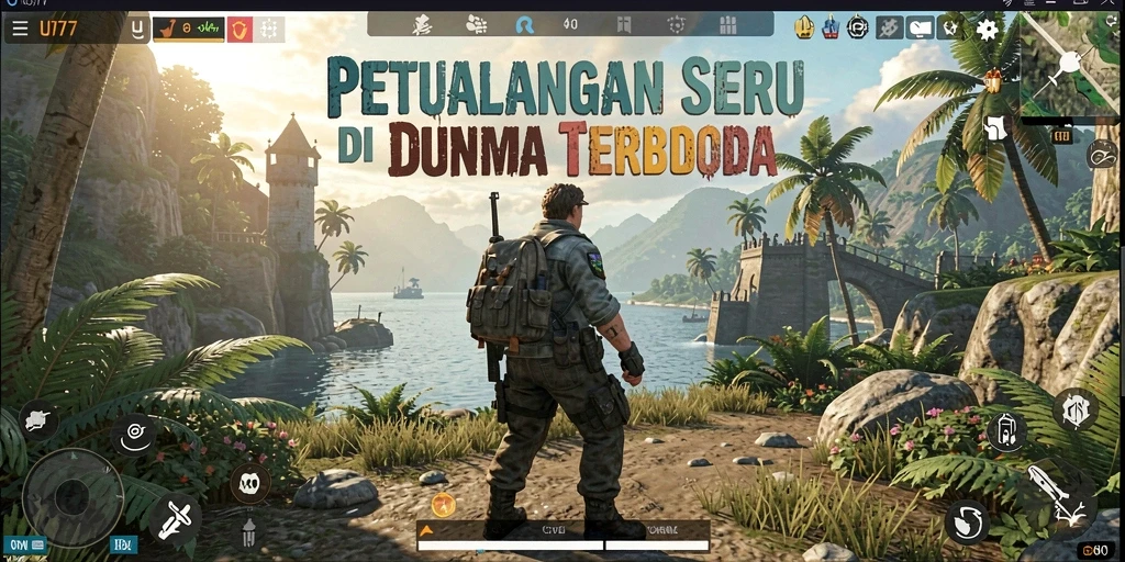 Tampilan utama gameplay UT77 yang seru di dunia terbuka.