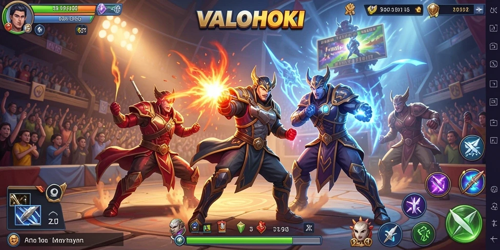 Tampilan gameplay VALOHOKI yang menarik dan penuh aksi.