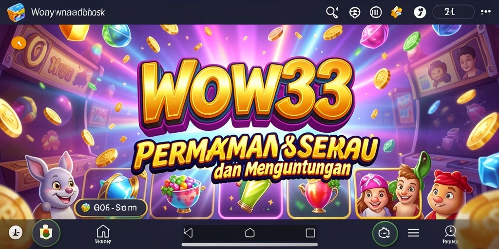Screenshot utama menunjukkan gameplay seru dan menarik dari permainan Slot WOW33.