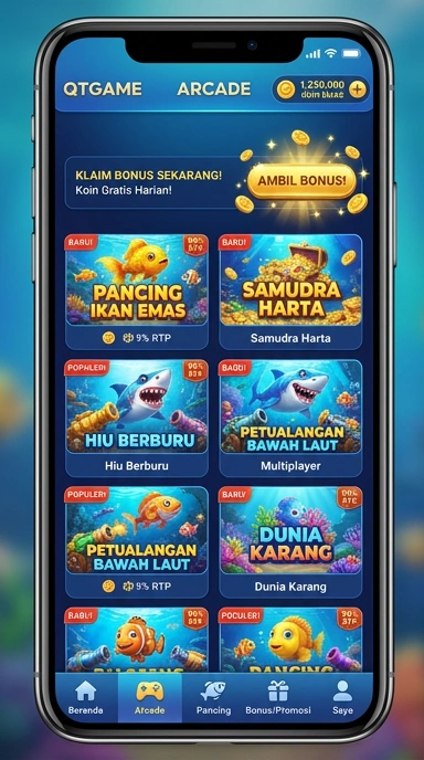 Proses unduh aplikasi di qtgame yang cepat dan praktis.