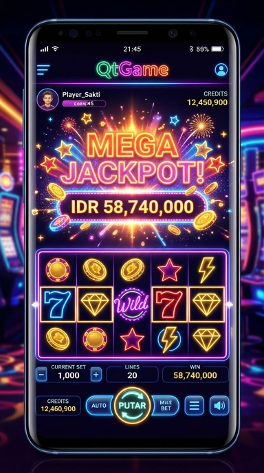 Halaman detail aplikasi di qtgame yang lengkap dan jelas.